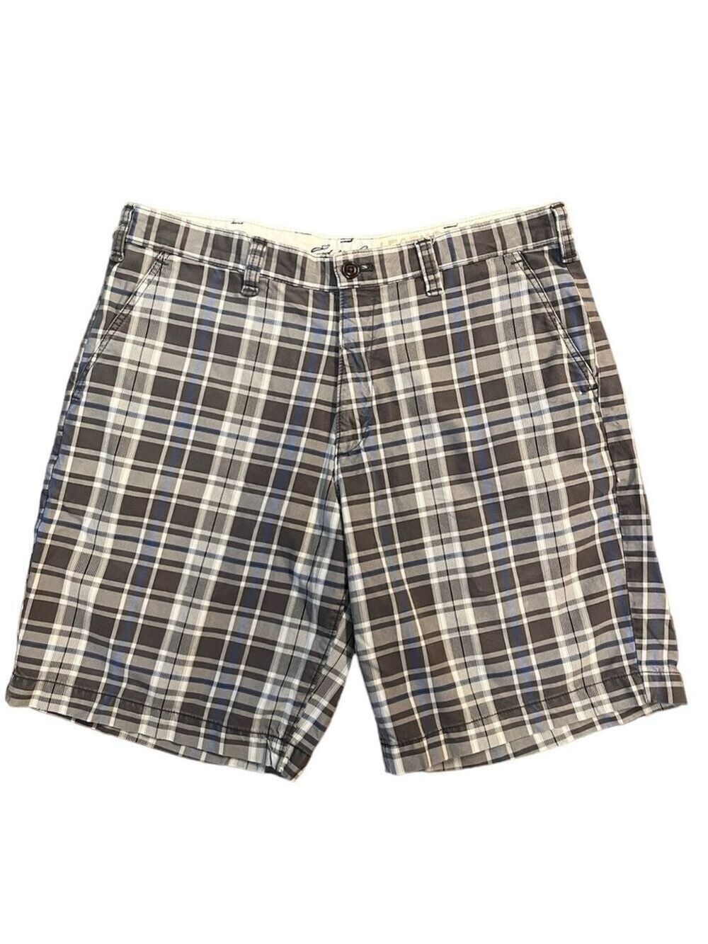Eddie Bauer Legend Wash Plaid Shorts - Size 36